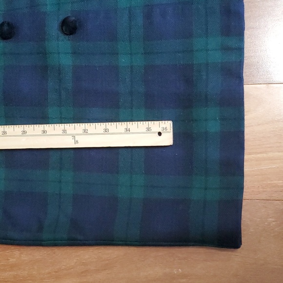 Brooks Brothers Women's Tartan Plaid Velvet Worsted Wool Dress Coat size 8 - Picture 8 of 12